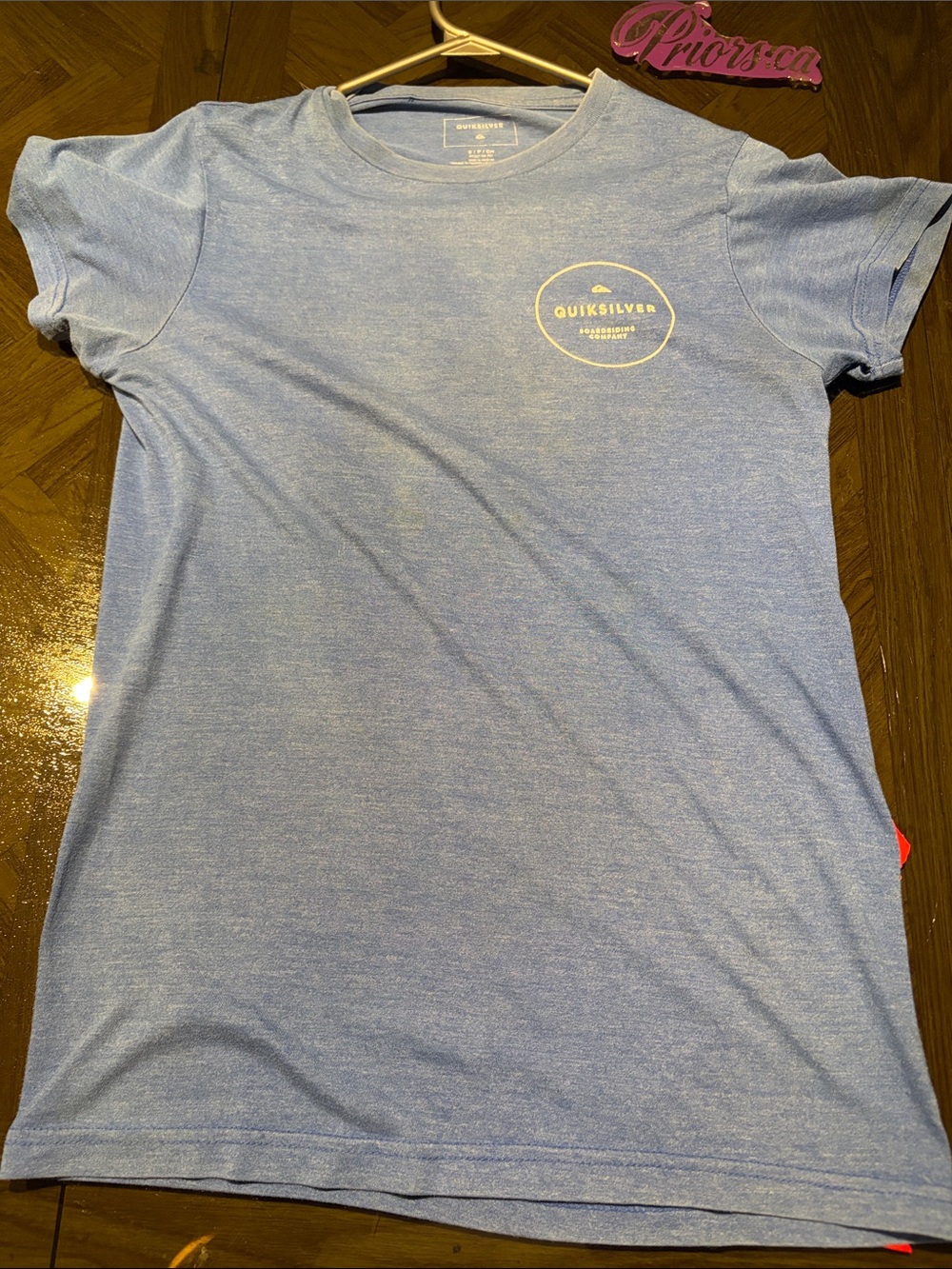 Quiksilver Light Blue Heather Crewneck Tee